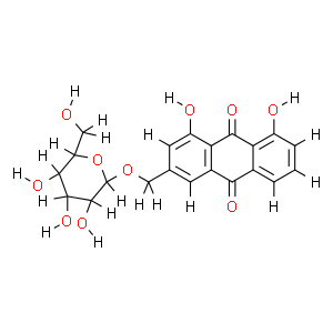 蘆薈大黃素-3-（羥甲基）-O-β-D-葡萄糖苷